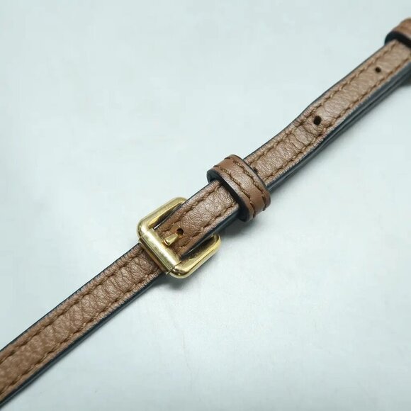 Burberry Brown Leather&Cloth Shoulder Bag 615-123024 - Picture 7 of 12